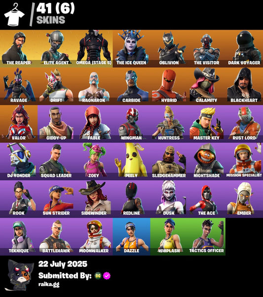 ⭐[PC/PSN/XBOX] 41 skins | The Reaper | Elite Agent | Take The L | Omega (stage 5) | Rust Bucket | Reaper | Hot Marat | Rambunctious | Orange Justice | Tidy | 150 VB