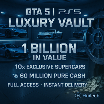 🦌 PS5 🦕 1 Billion Total ( 60million Pure Cash + Cars ) 🦜10x SuperCars  ✔ GTA 5 Top-tier Account ⚡ Next-Level Flex ⚡ Verified Login Access 🚀 Golden Transfer Method #q244wN