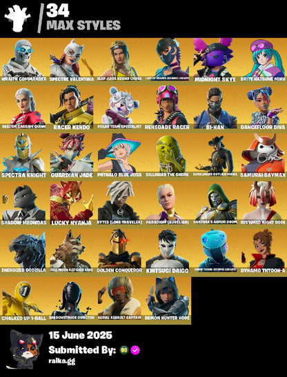 [PSN/PC/XBOX] 97 skins | Spectra Knight | Paradigm (Reality-659) | Rippley vs Sludge | Poe Dameron | Apprentice Evie | Captain Phasma | War Machine | 100 VB