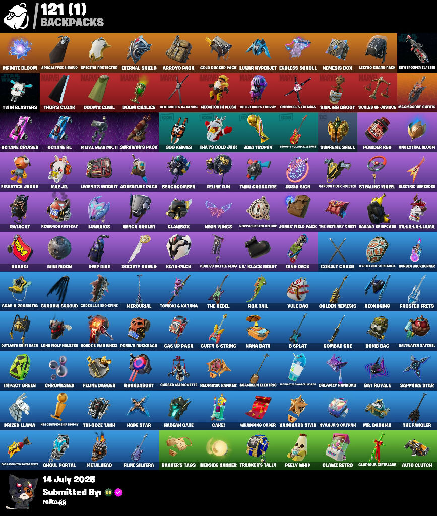 {PC/XBOX/NINTENDO} 68 skins | Fixer | Sultura | Lina Scorch | Cobalt Snowfoot | Midas | Fade | Spectra Knight | Raz | Gear Specialist Maya