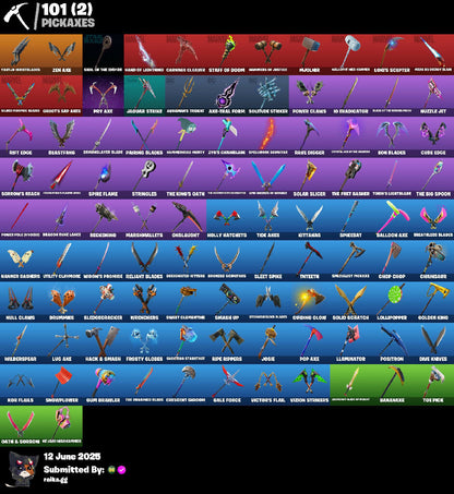 ? 124 SKINS ? Blue Team Leader ✨ Gold Midas ? Gold Brutus ✨ Cloud Striker ? Blue Striker ✨ Eternal Knight ? Ronin ✨ Kymera ✨ Menace ? 1050 VB