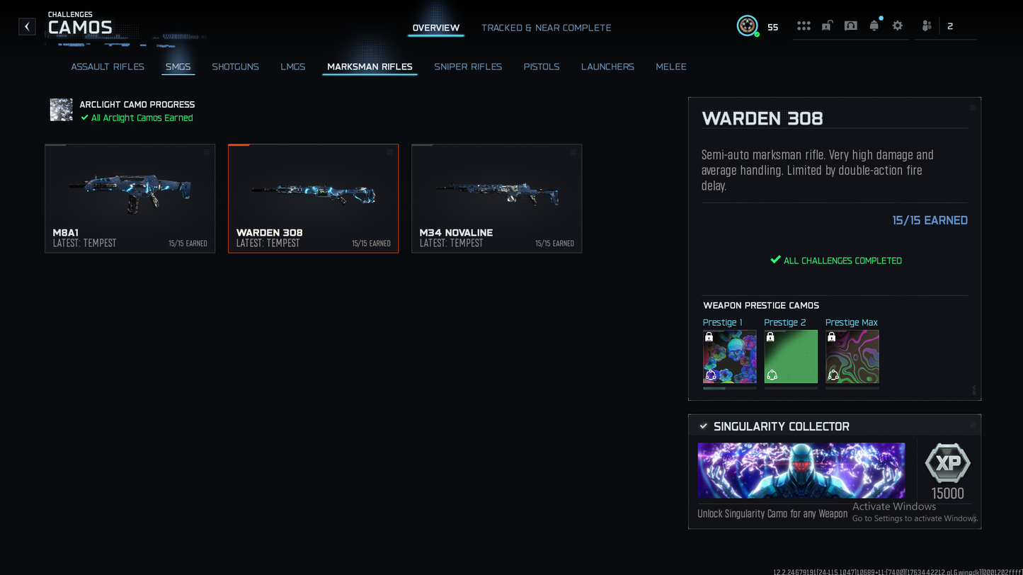 BO7 Singularity Camo Hand Unlock Service (Final MP Mastery) | Tempest, Arclight l 100% Safe