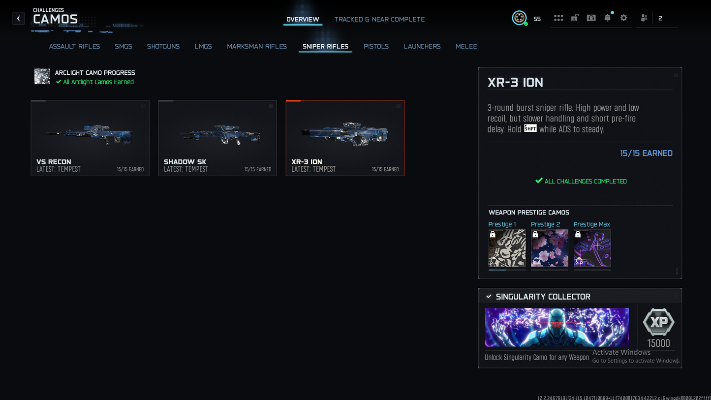 BO7 Singularity Camo Hand Unlock Service (Final MP Mastery) | Tempest, Arclight l 100% Safe