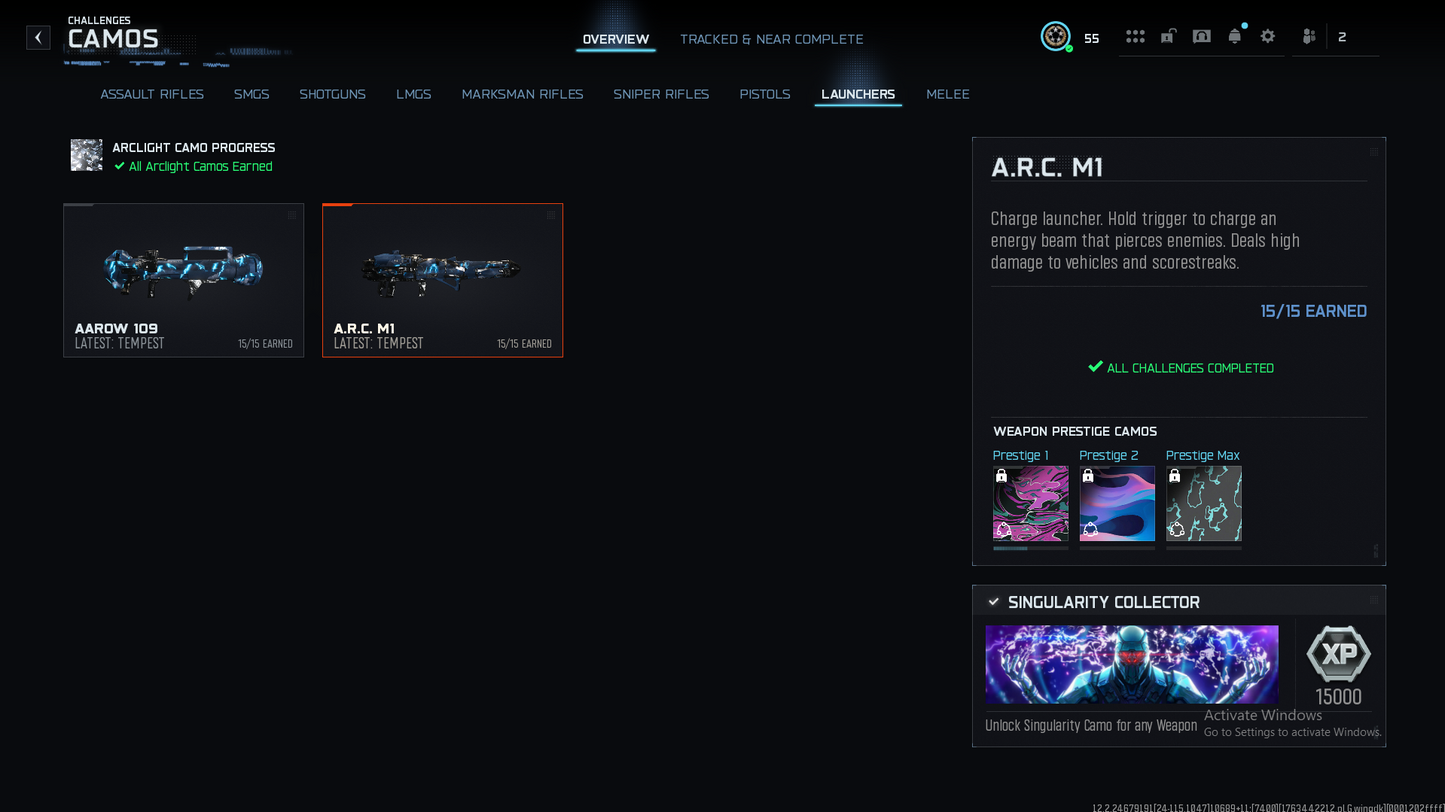 BO7 Singularity Camo Hand Unlock Service (Final MP Mastery) | Tempest, Arclight l 100% Safe