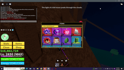 [Blox Fruits] | ⚡ Level 2650 | 🌌 Gravity (Unused) | 👊 Godhuman | 🍀 Random Luck (CDK + SOUL) | ⚠️ Unverified | #H8J3M6V