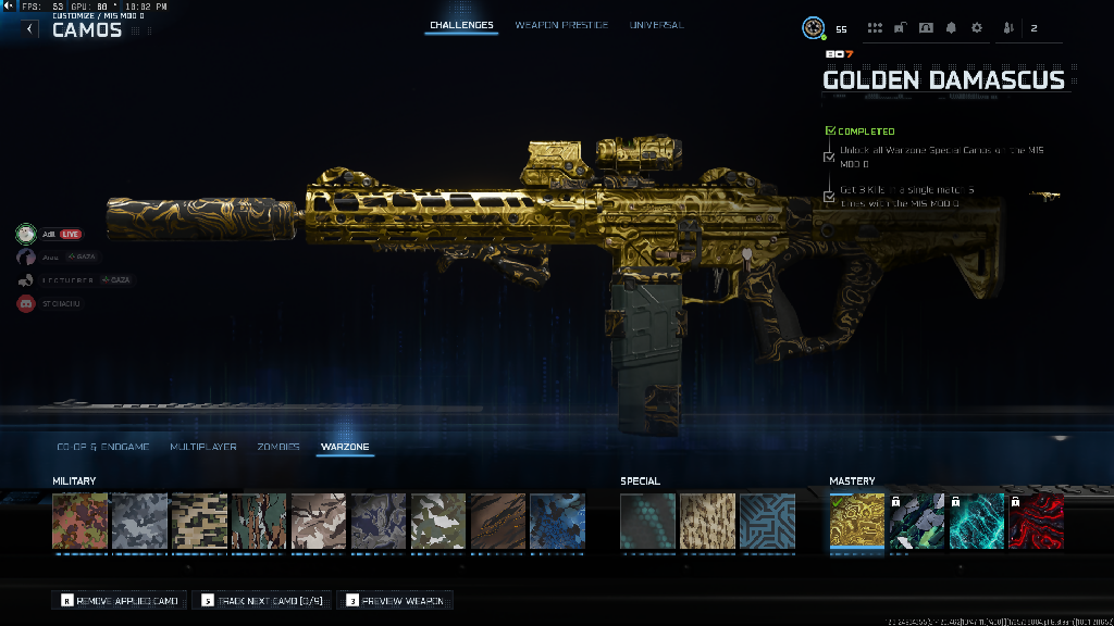 💐 BO7 💐 Level 55 💐 3 Shattered Gold Camos 💐 39 Camos Unlock 💐 1-3 Guns Maxed 💐 Full Access 💐 Handmade 🔗 Linkable: Steam • Battle.net • PSN • Xbox #cqUiHP