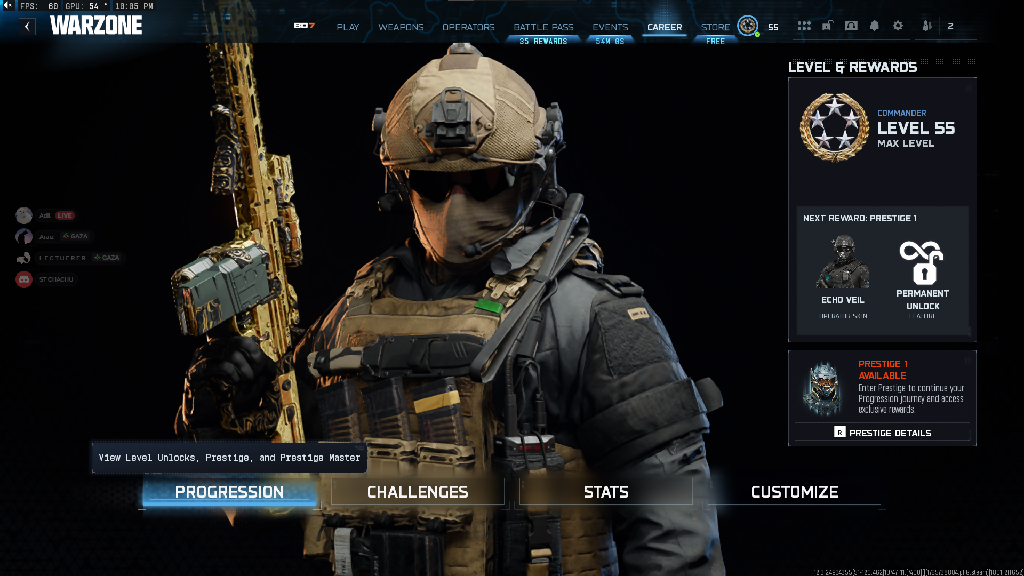 💐 BO7 💐 Level 55 💐 3 Shattered Gold Camos 💐 39 Camos Unlock 💐 1-3 Guns Maxed 💐 Full Access 💐 Handmade 🔗 Linkable: Steam • Battle.net • PSN • Xbox #cqUiHP