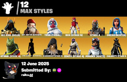 [PC/XBL/NINTENDO] ✨32 Skins ✨ Catalyst ? The Prisoner ✨ Calamity ? Blackheart ✨ Hybrid ? Rox ✨ Sentinel ? The Ice King ✨ 600 VB