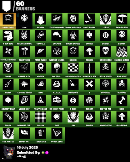 [PC/PSN/XBOX] 46 skins | Blue Striker | Rogue Agent | Power Chord | Drift | Zenith | Raven | Ragnarok | Rox | Sentinel | Lynx | Rippley vs Sludge | Snowfoot | 300 VB