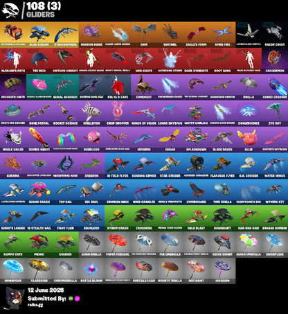 ? 124 SKINS ? Blue Team Leader ✨ Gold Midas ? Gold Brutus ✨ Cloud Striker ? Blue Striker ✨ Eternal Knight ? Ronin ✨ Kymera ✨ Menace ? 1050 VB