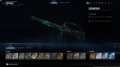 BO7 Genesis Camo Hand Unlock Service (Final Campaign Mastery) | Moonstone , Chroma Flux l 100% Safe