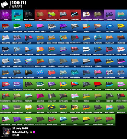 ⭐[PC/PSN/XBOX]✨105 skins ✨ Gold Meowscles | Gold Brutus | Gold Midas | Point It Out | Hot Marat | Rage | Take The Elf | Astroworld Cyclone | Astro Jack | 300 VB