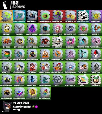 ✨[PC/PSN/XBOX]✨32 skins | The Imagined | Cyclo | Kado Thorne | The Origin | Krrsantan | Ahsoka Tano | Doctor Strange | Prowler | Polar Peely | Khaby Lame | 1100 VB