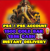 🎯 PS5 / PS4 | 1500 Gold Bars + 💵 125000 Pure Cash | Red Dead Online 🔓 Full Access | ⚡ Instant Delivery