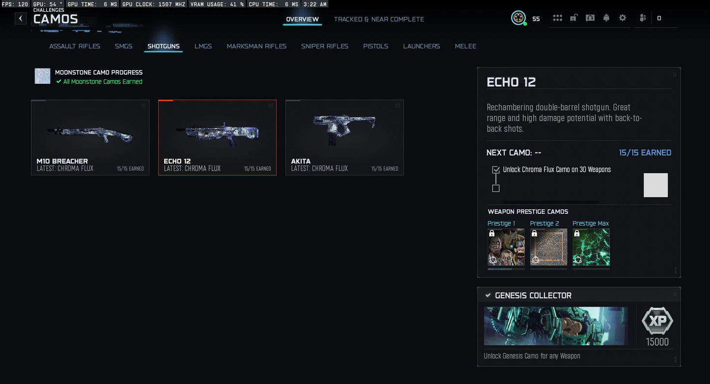 BO7 Genesis Camo Hand Unlock Service (Final Campaign Mastery) | Moonstone , Chroma Flux l 100% Safe