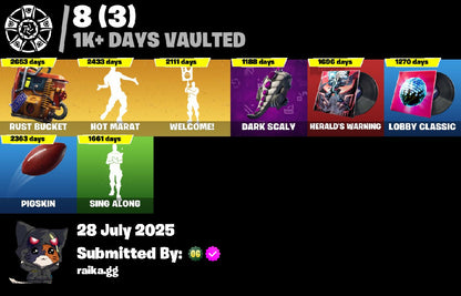 18 SKINS | HOT MARAT|RAMBUNCTIOUS|RUST BUCKET|ORANGE JUSTICE|DJ YONDER | 850 VBUCKS