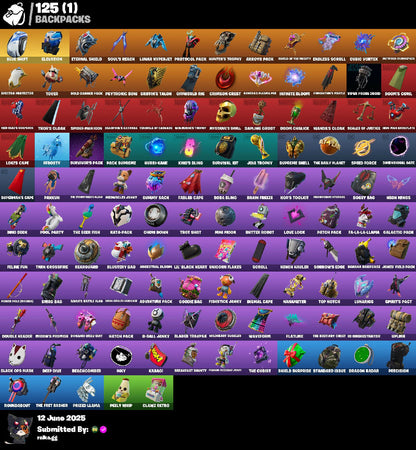 ? 124 SKINS ? Blue Team Leader ✨ Gold Midas ? Gold Brutus ✨ Cloud Striker ? Blue Striker ✨ Eternal Knight ? Ronin ✨ Kymera ✨ Menace ? 1050 VB