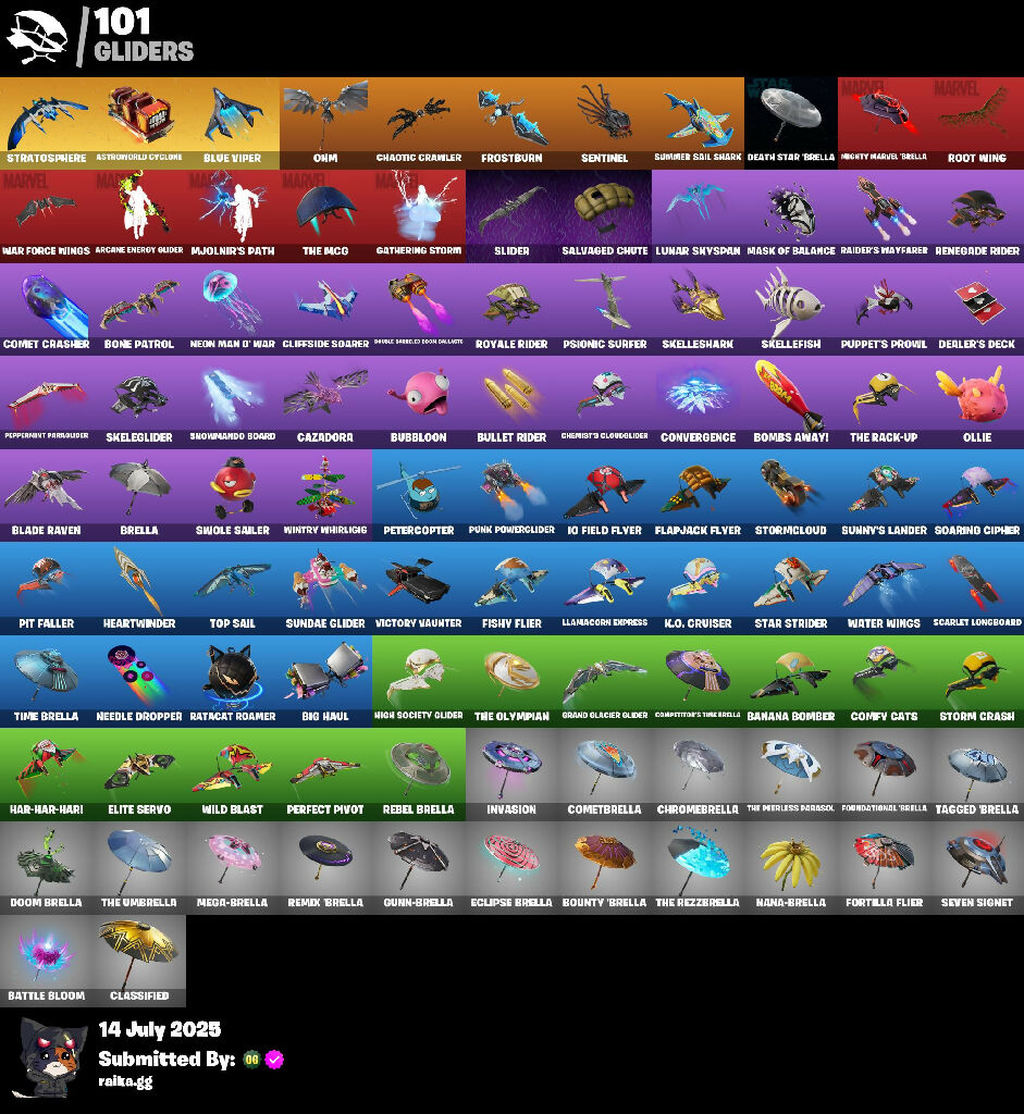 {PC/XBOX/NINTENDO} 68 skins | Fixer | Sultura | Lina Scorch | Cobalt Snowfoot | Midas | Fade | Spectra Knight | Raz | Gear Specialist Maya