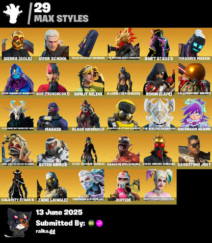 [PC/XBL/NINTENDO] 180 skins | Elite Agent | Take The L | Unchained Ramirez | Rogue Agent | Strong Guard | Renzo the Destroyer | Torin | Carbide | Dire | 850 VB