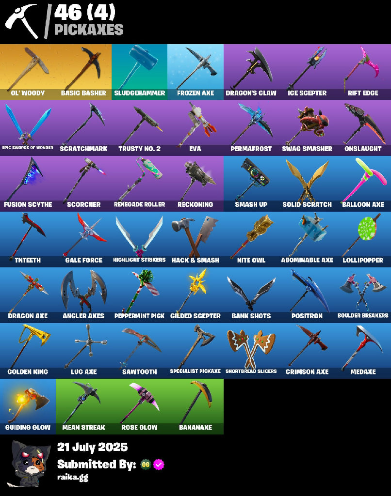 [PC/PSN/XBOX] ✨ 68 skins ✨ OG STW ✨ The Reaper ✨ Elite Agent ✨ Take The L ✨ Gold Midas ✨ Gear Specialist Maya ✨ Blackheart ✨ The Visitor ✨Zenith ✨ The Prisoner ✨ 1400 VB