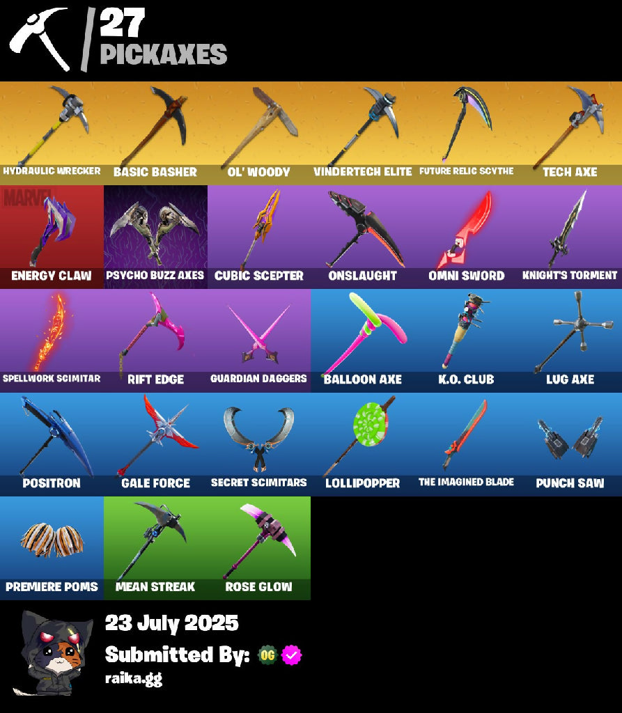 [PC/XBOX/NINTENDO] 29 skins | OG STW | Blue Team Leader | Rogue Agent | Prodigy | Blue Striker | Valor | The Visitor | Carbide | Omega | The Imagined | Drift