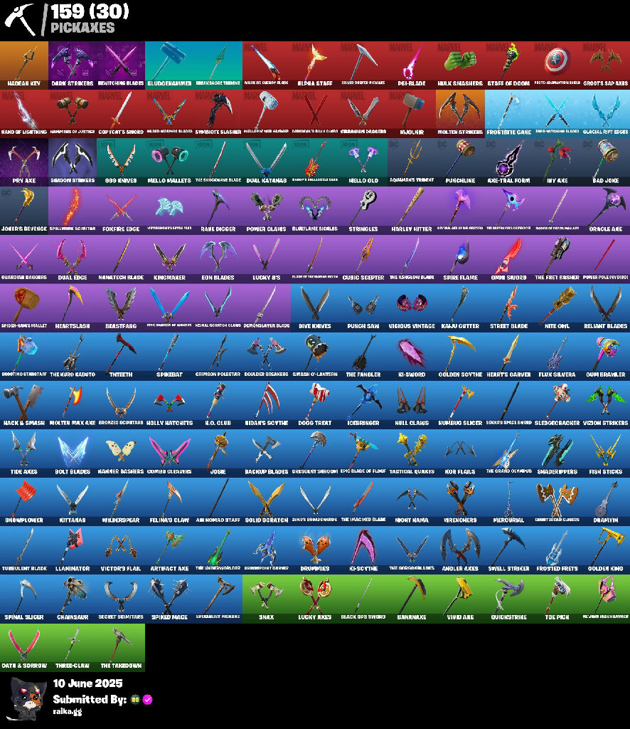 [PC/PSN/XBOX] 156 skins | Travis Scott | Gold Brutus | Gold Midas | Wild Card | Oro | Menace | Raz | Gear Specialist Maya | The Imagined | Eternal Knight | 210 VB